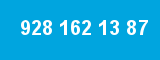 928 162 13 87 928 162 13 87